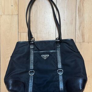 Prada Black Nylon Tote Bag